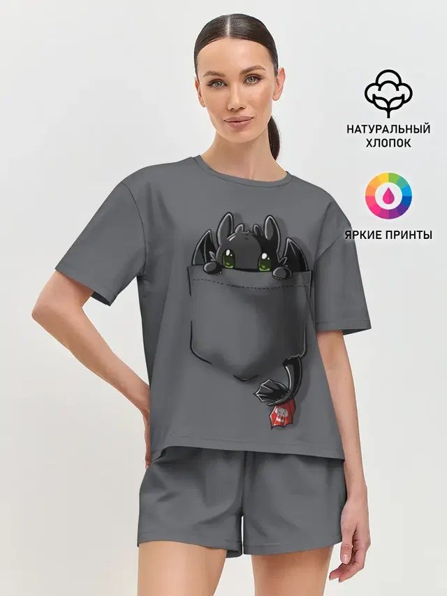 Женская пижама с шортами