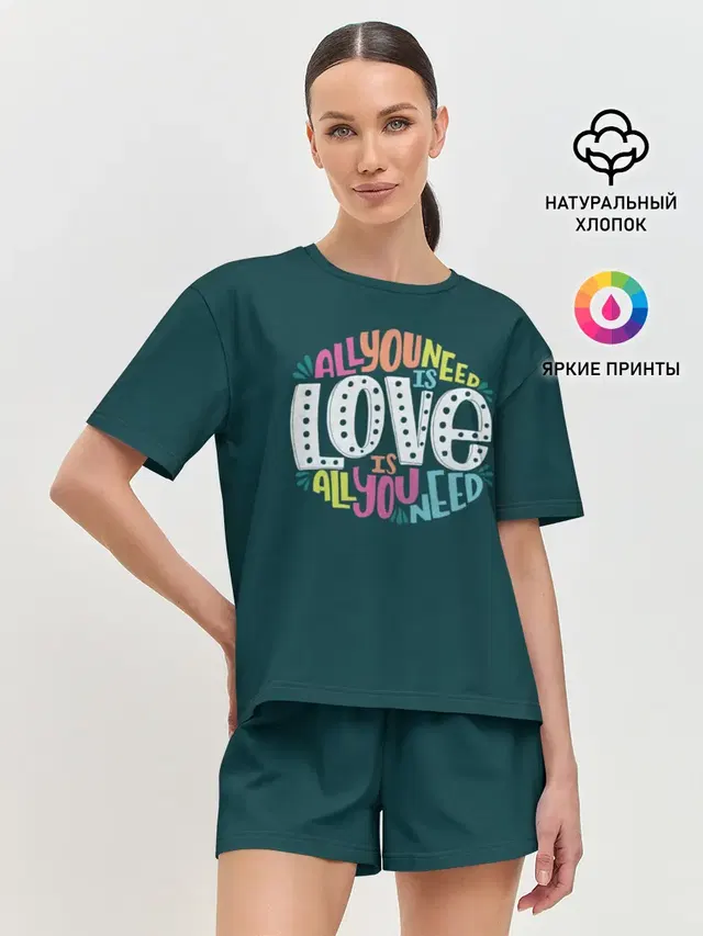 Женская пижама с шортами