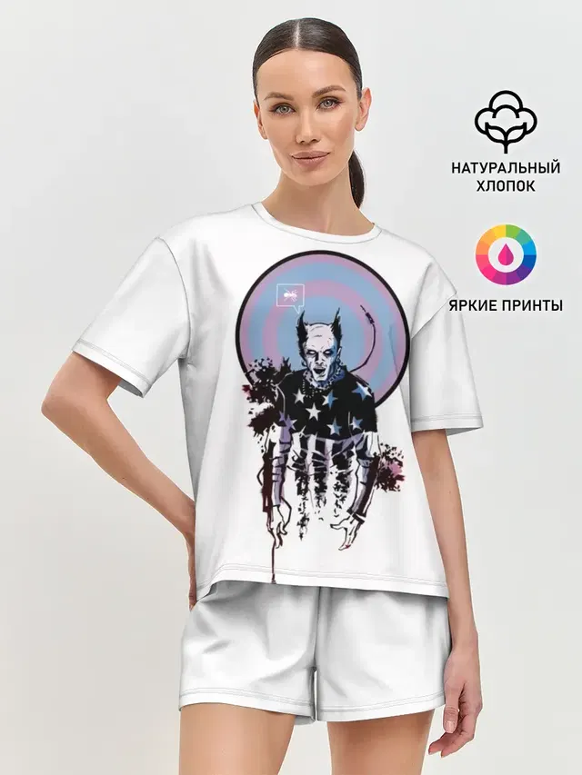 Женская пижама с шортами
