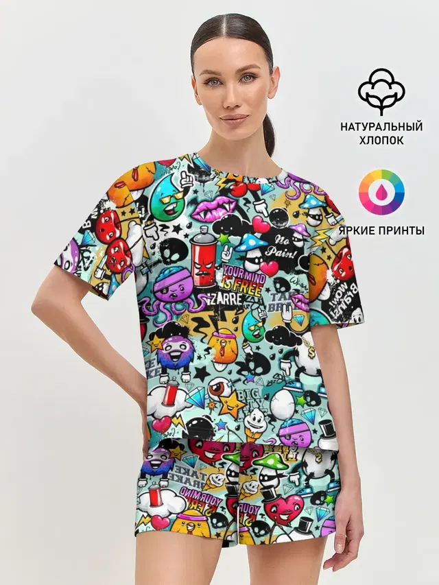 Женская пижама с шортами