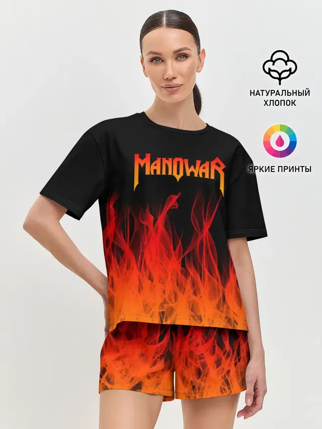 Женская пижама с шортами