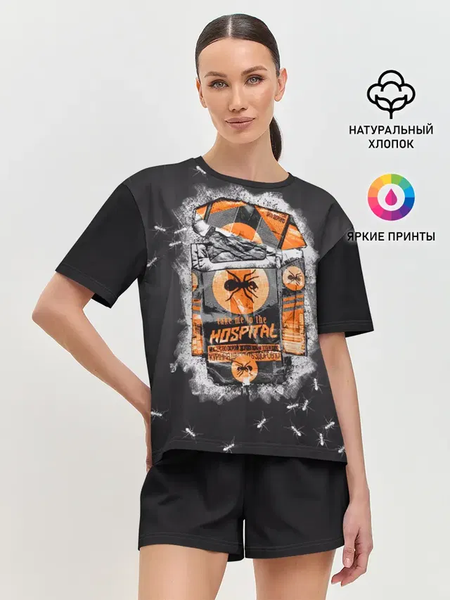 Женская пижама с шортами