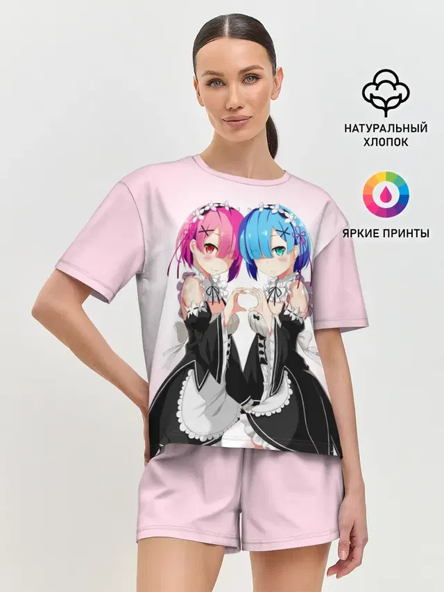Женская пижама с шортами