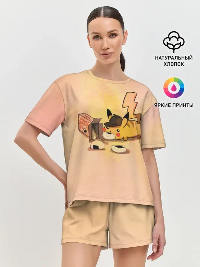 Женская пижама с шортами