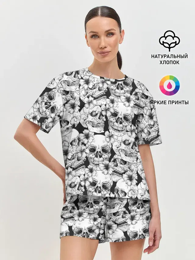 Женская пижама с шортами