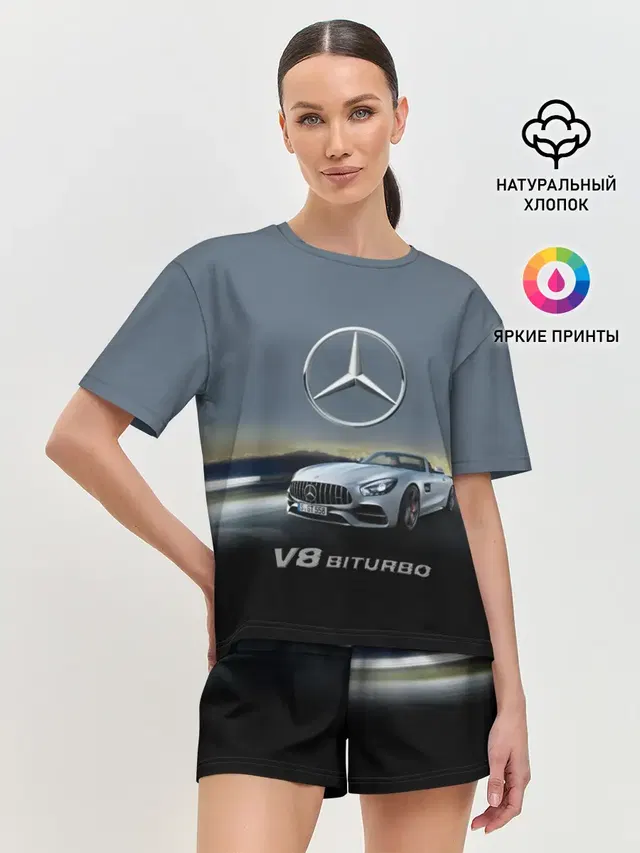 Женская пижама с шортами