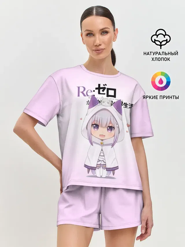 Женская пижама с шортами