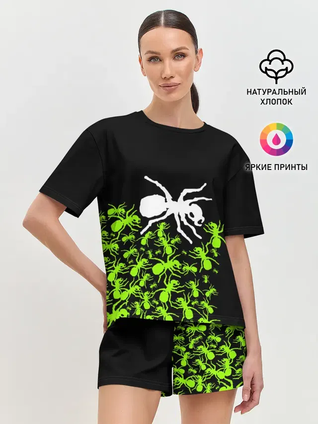 Женская пижама с шортами