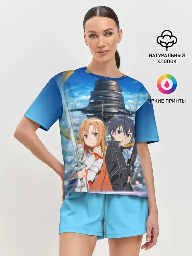 Женская пижама с шортами