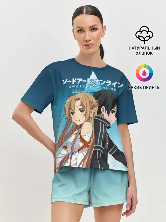 Женская пижама с шортами