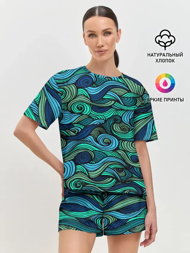 Женская пижама с шортами