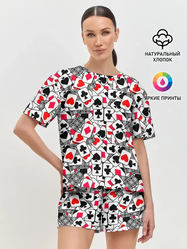 Женская пижама с шортами
