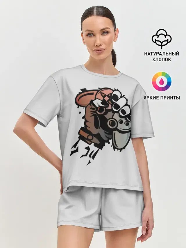 Женская пижама с шортами