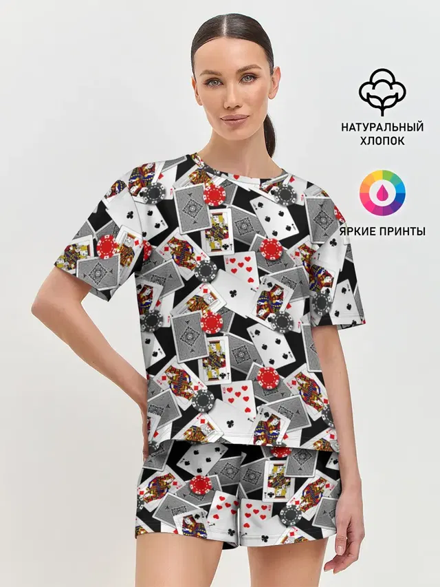 Женская пижама с шортами