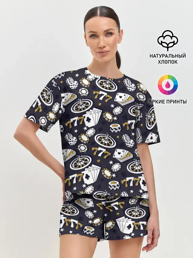 Женская пижама с шортами