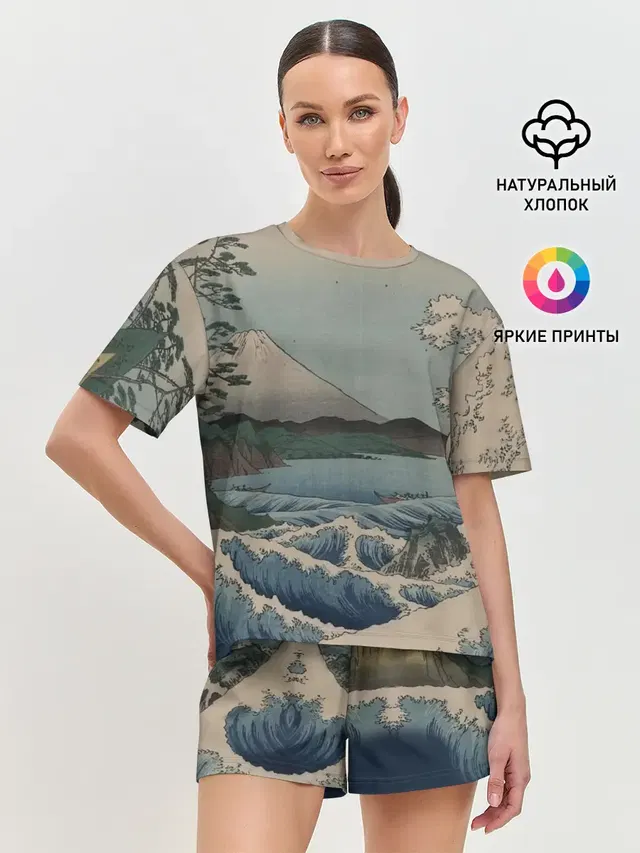 Женская пижама с шортами
