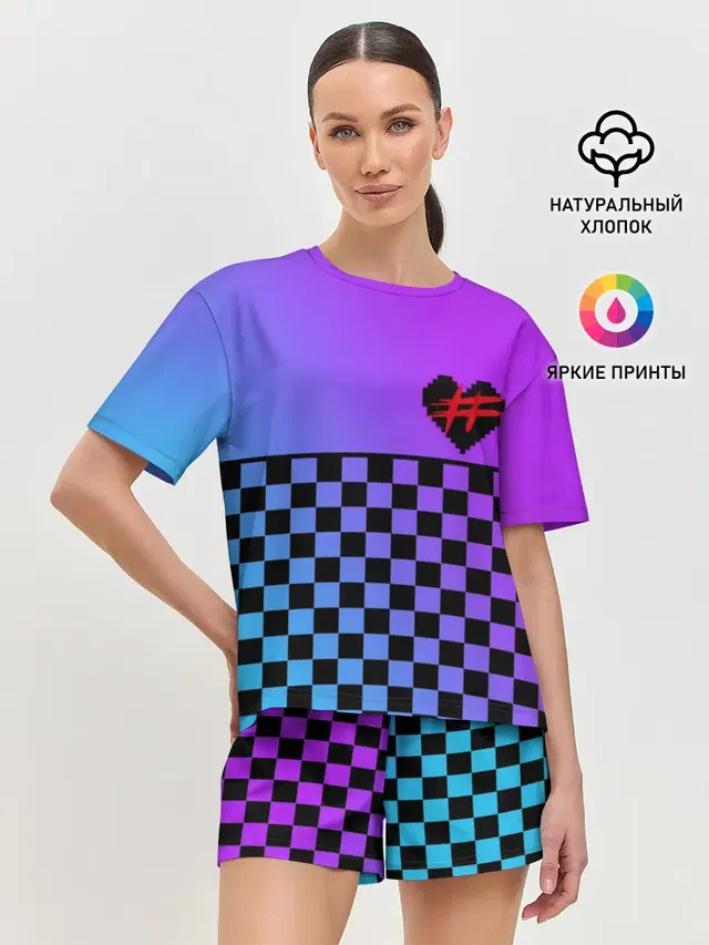 Женская пижама с шортами