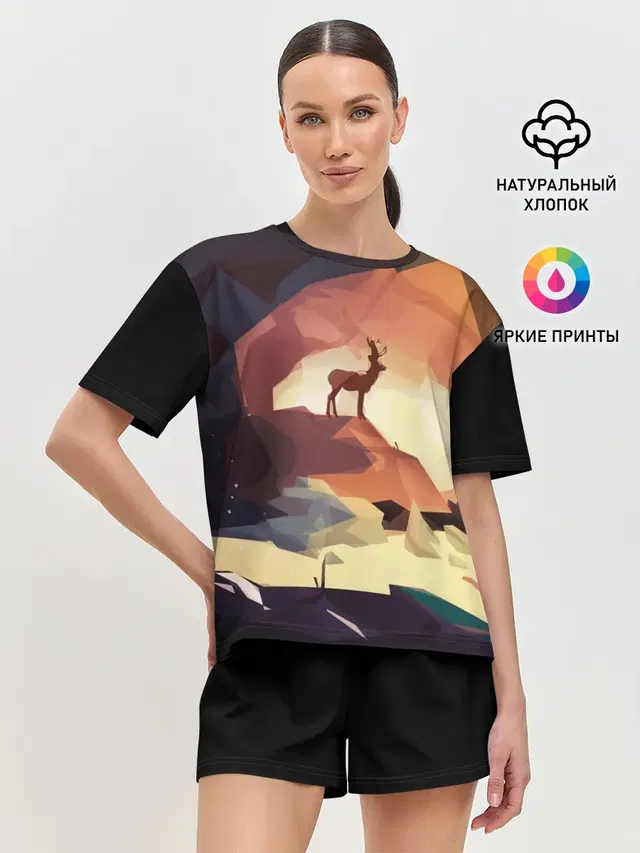 Женская пижама с шортами
