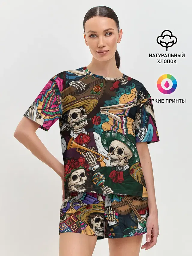 Женская пижама с шортами