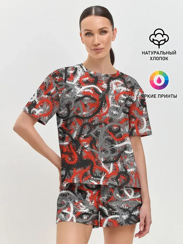 Женская пижама с шортами