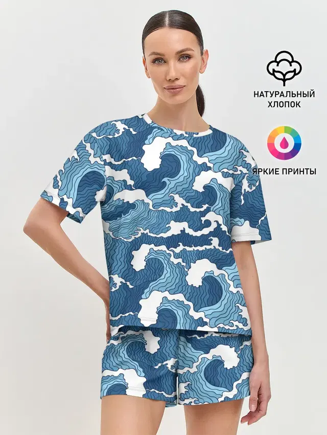 Женская пижама с шортами