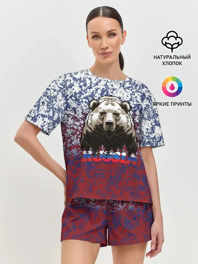 Женская пижама с шортами