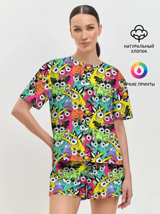 Женская пижама с шортами