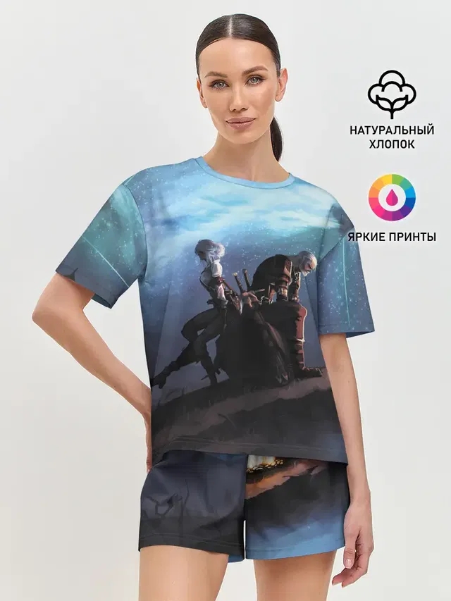 Женская пижама с шортами