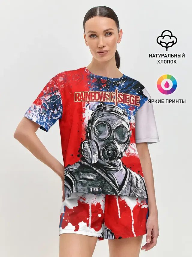 Женская пижама с шортами