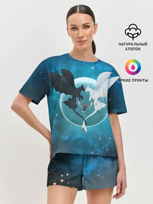 Женская пижама с шортами