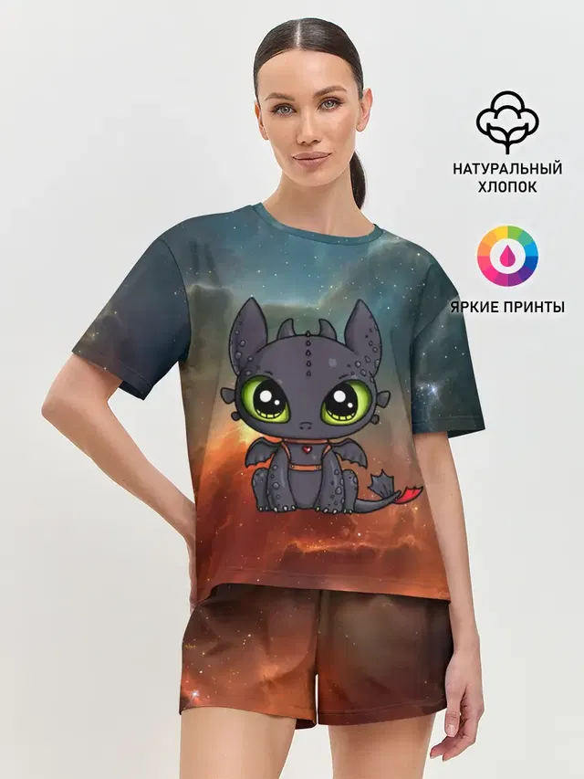 Женская пижама с шортами