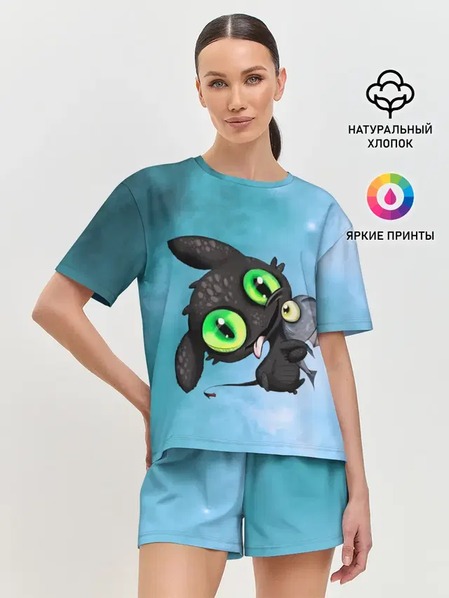 Женская пижама с шортами