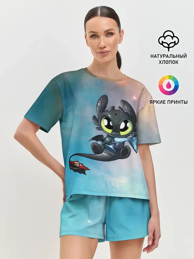 Женская пижама с шортами