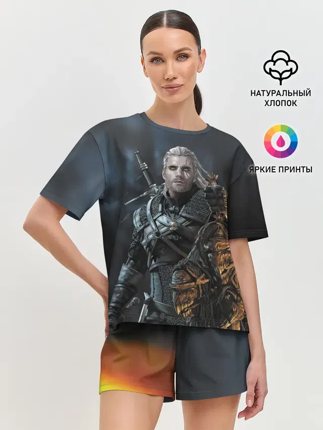 Женская пижама с шортами