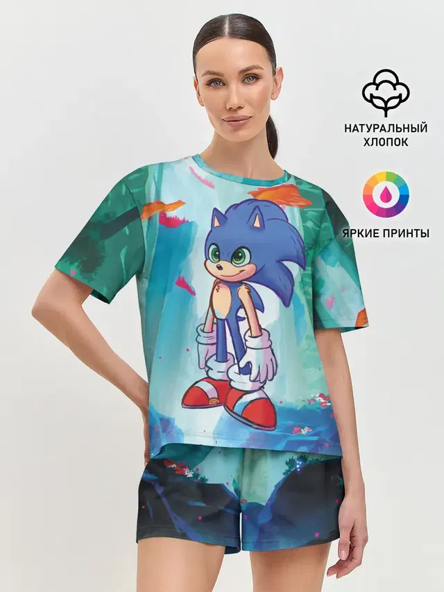 Женская пижама с шортами