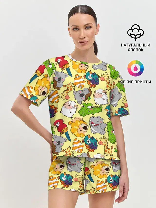 Женская пижама с шортами