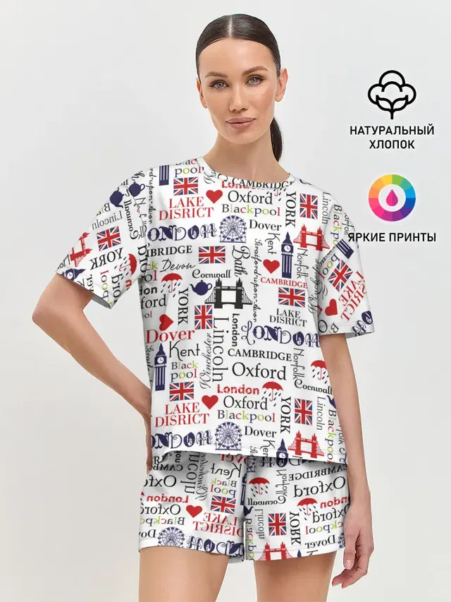 Женская пижама с шортами