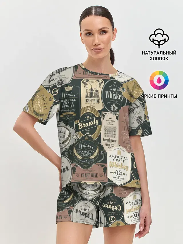 Женская пижама с шортами
