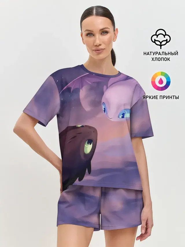 Женская пижама с шортами