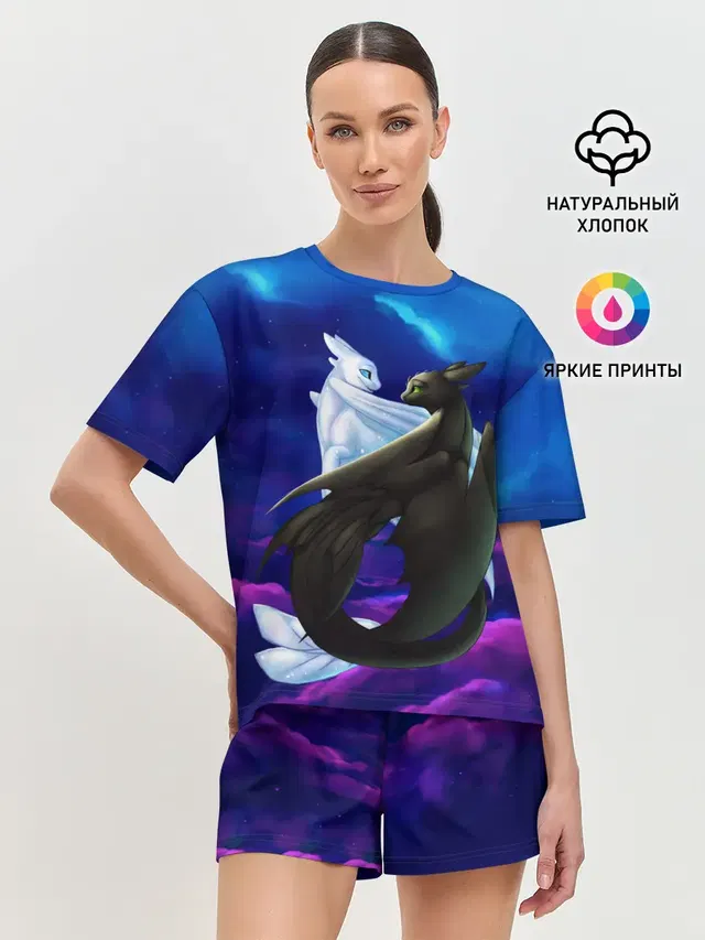 Женская пижама с шортами
