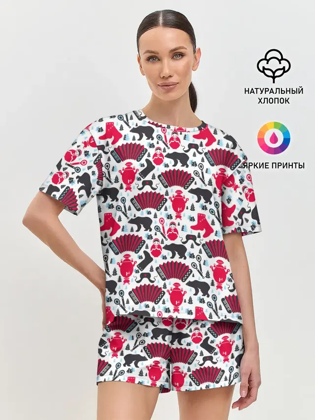 Женская пижама с шортами
