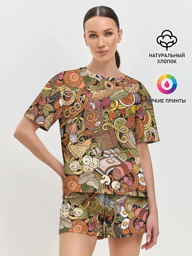 Женская пижама с шортами