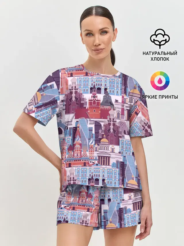 Женская пижама с шортами