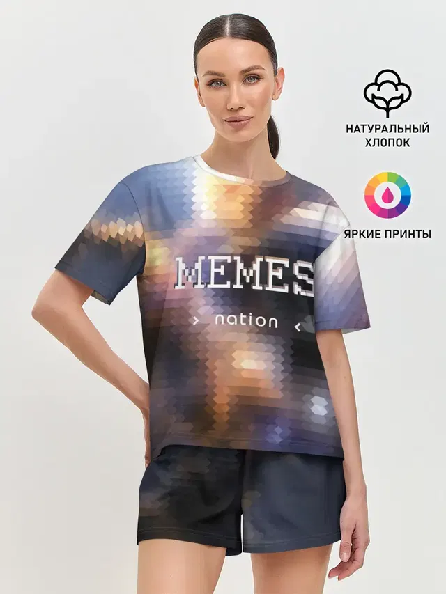 Женская пижама с шортами