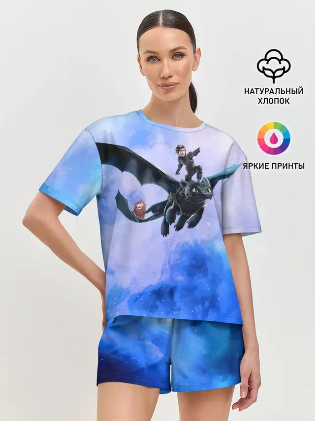 Женская пижама с шортами