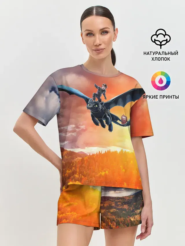 Женская пижама с шортами