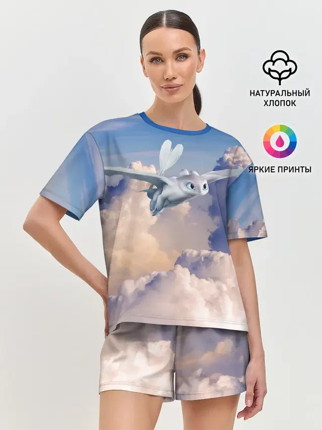 Женская пижама с шортами