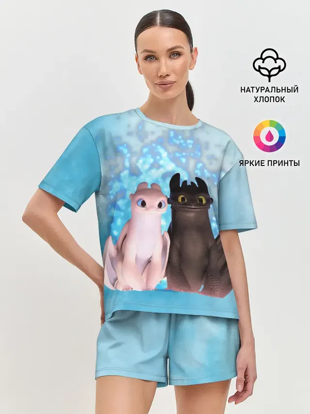 Женская пижама с шортами
