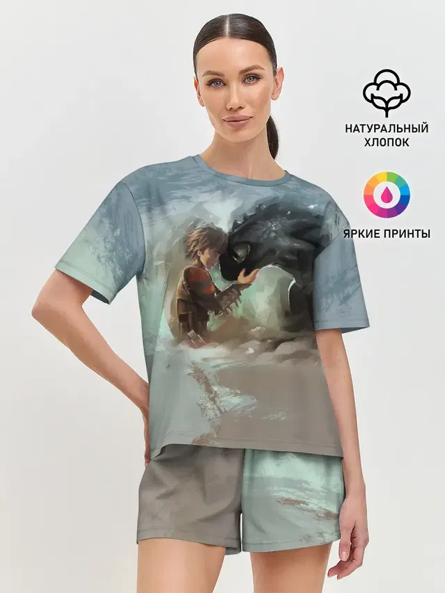 Женская пижама с шортами