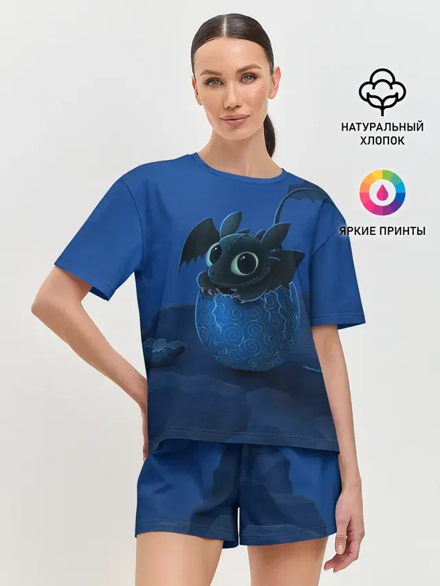 Женская пижама с шортами
